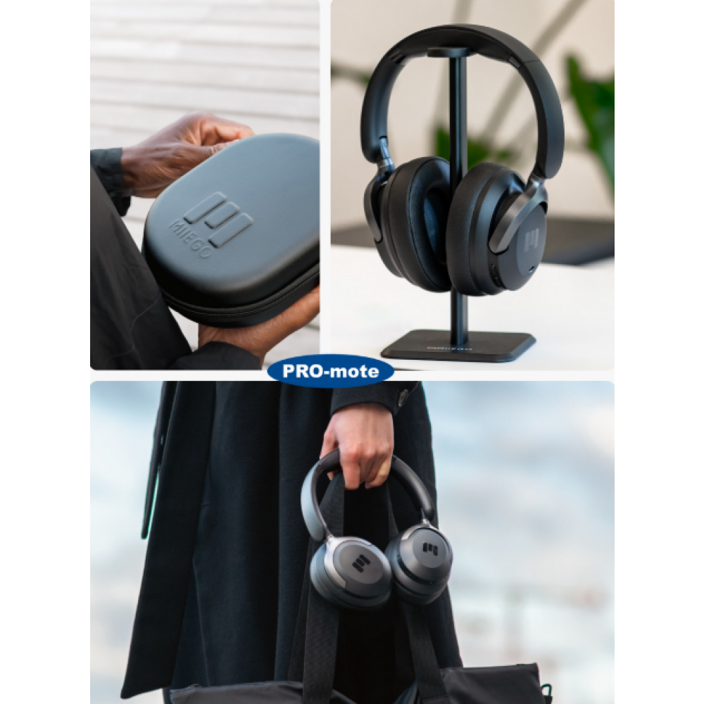 MOOVE 55 Silence over-ear høretelefoner fra MIIEGO® + Bordstander