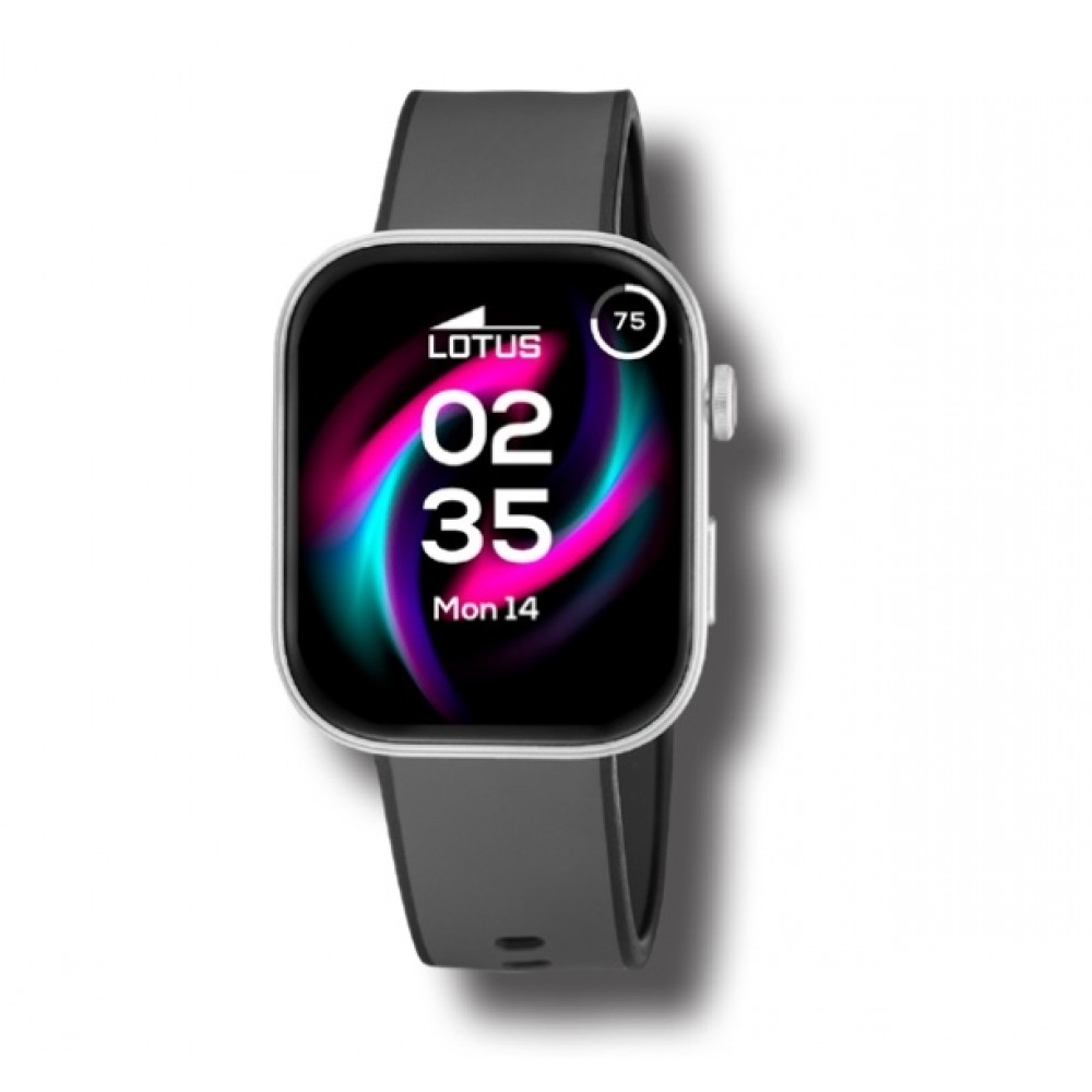 Lotus Smartime - Smartwatch med firkantet urkasse - Sølv
