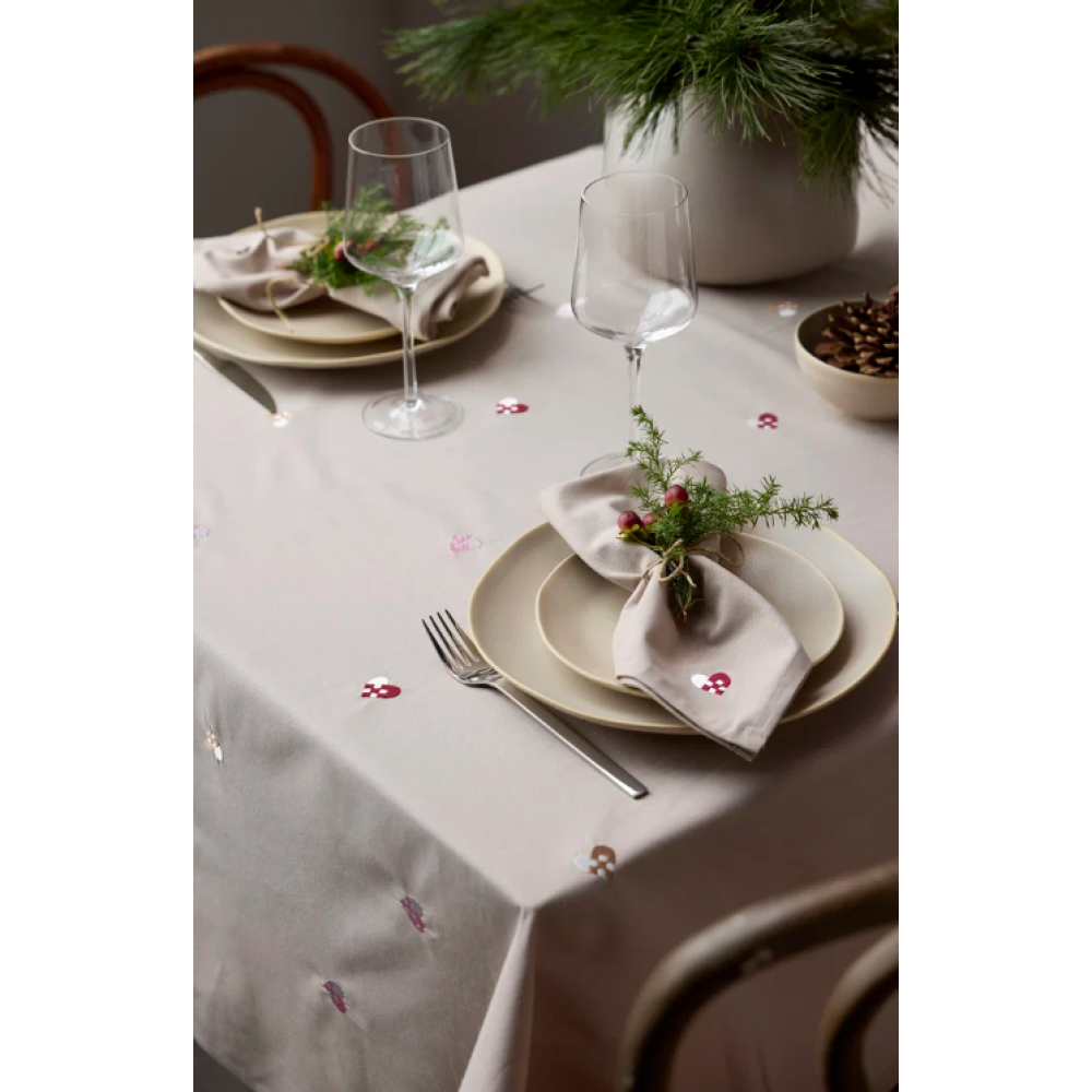 Södahl Christmas Hearts Embroidery Juledug