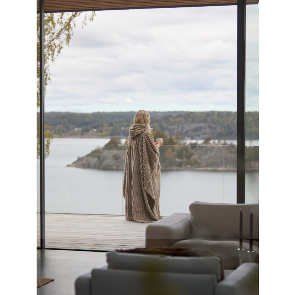 Poncho Cozy fra Kosta Linnewäfveri