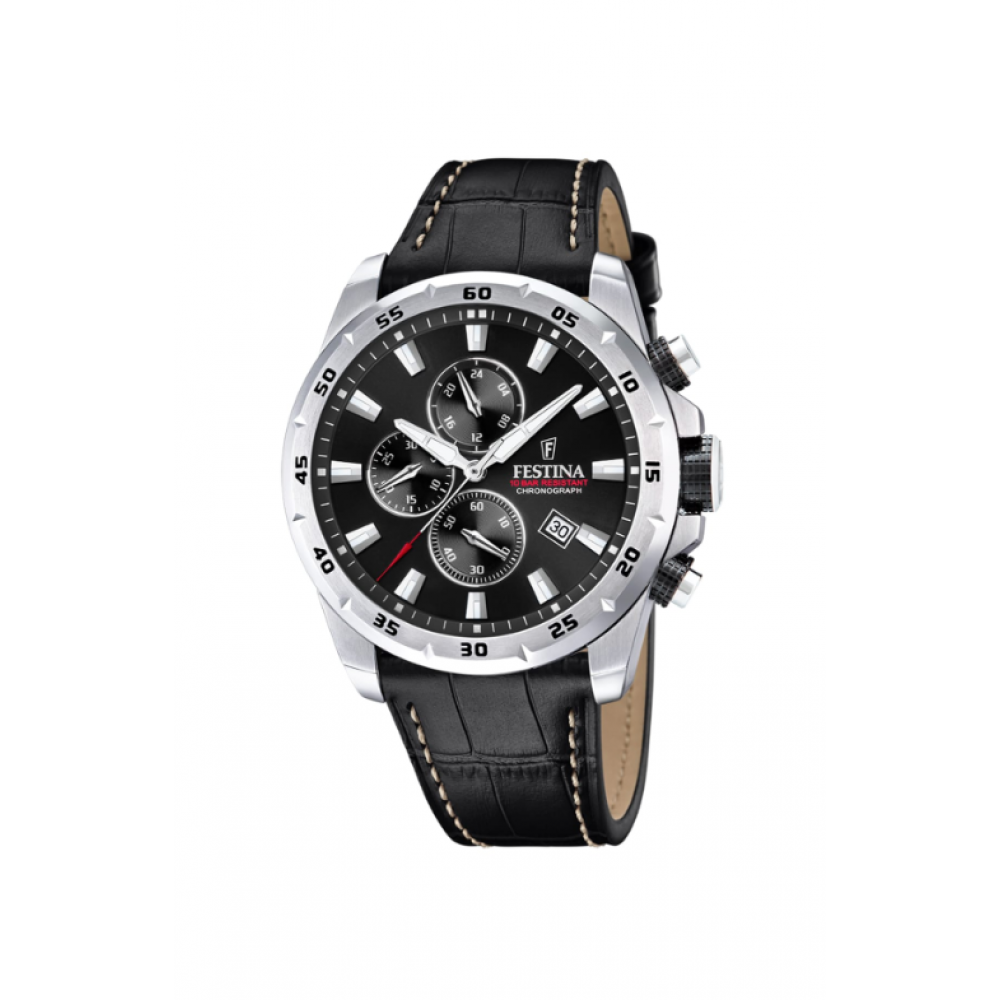 Festina Watches Enkelt og stilfuldt herreur med stål eller læderrem