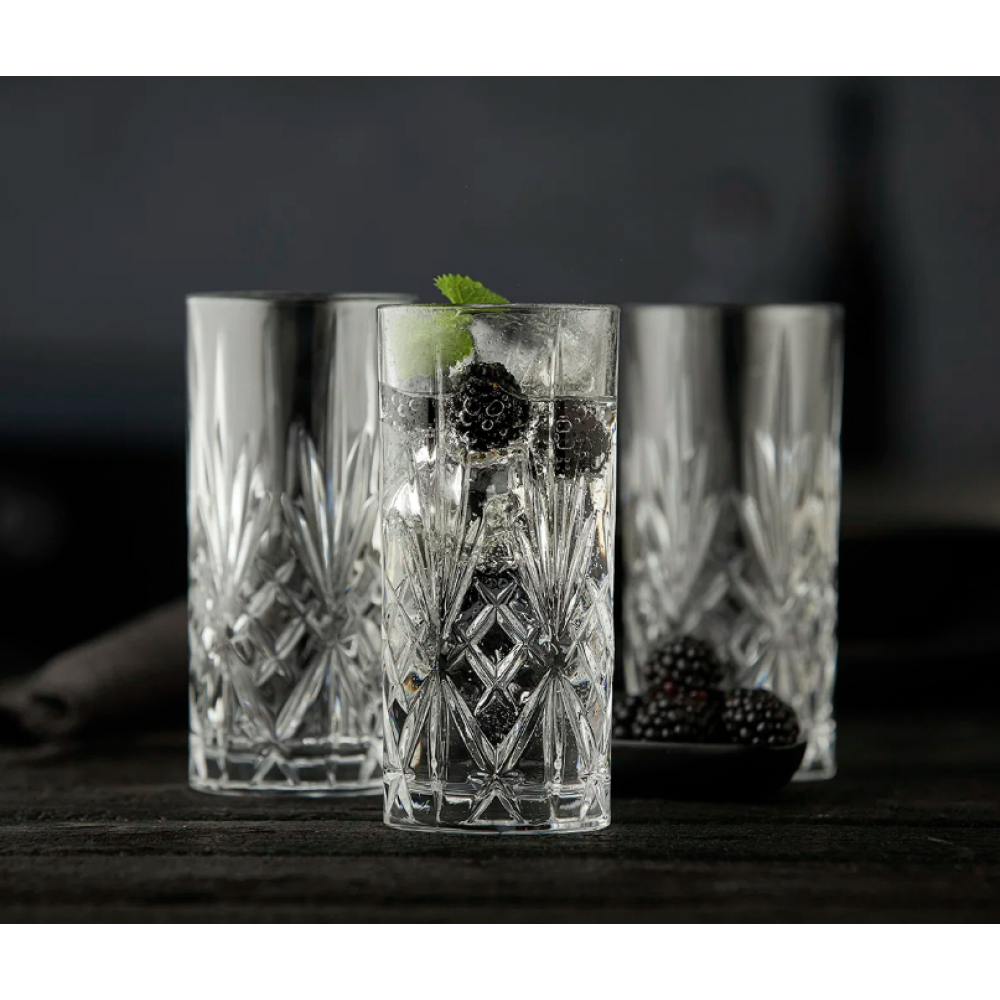 Lyngby Glas Krystal Melodia Highball 36 cl 6 stk.