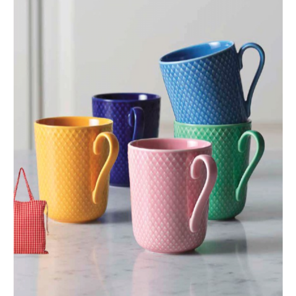 Lyngby Porcelæn Rhombe Color krus -6 stk.