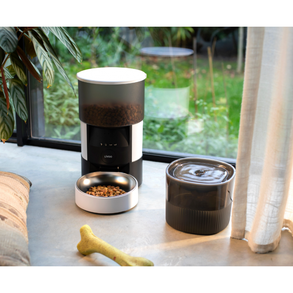 LIVOO Automatisk Maddispensor til Kæledyr