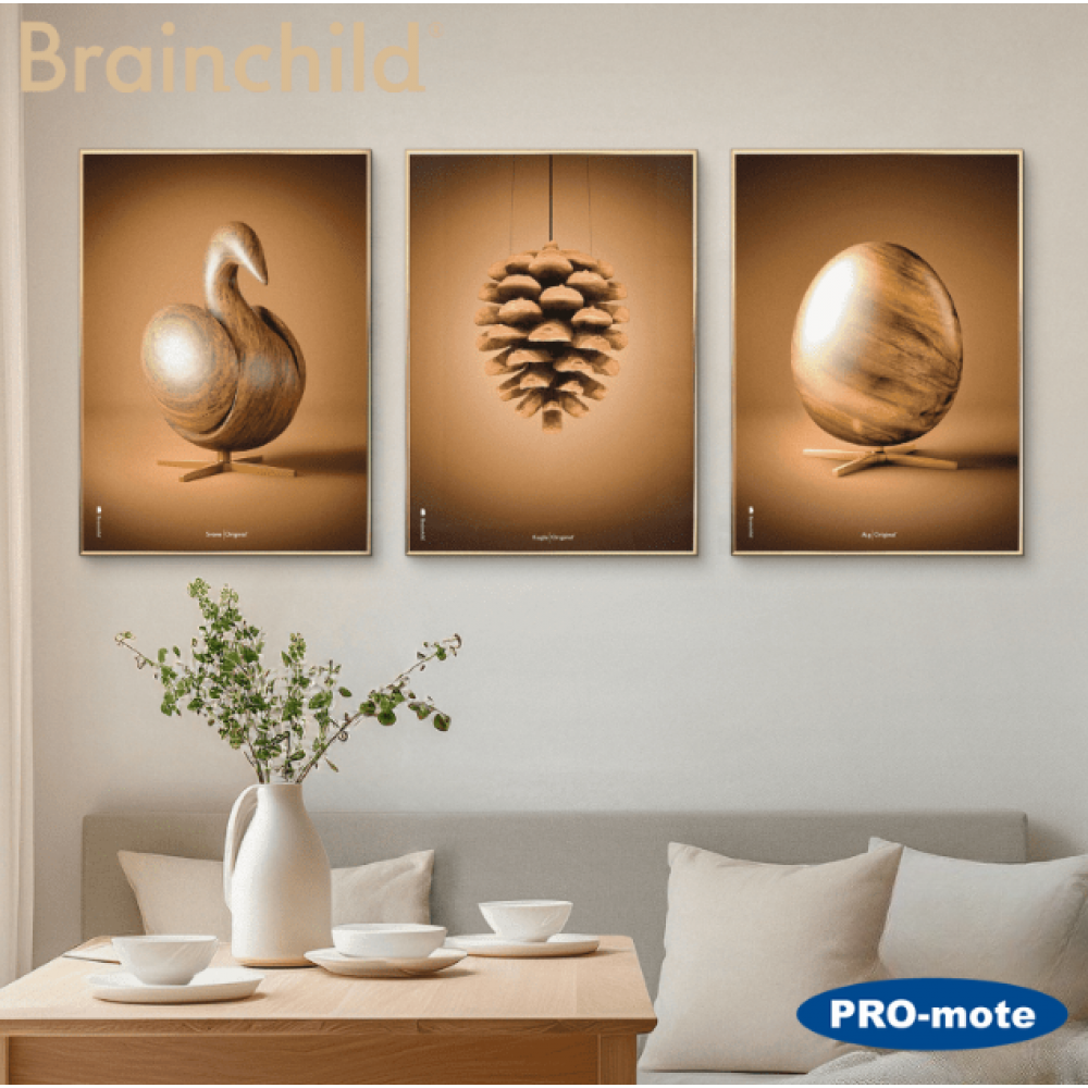 Brainchild Plakater - 3 stk med rammer