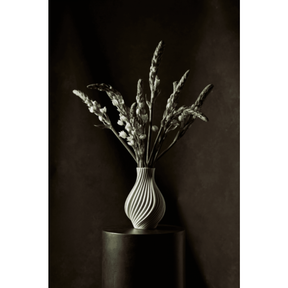 Lyngby Porcelæn Twist Vase 18 cm.