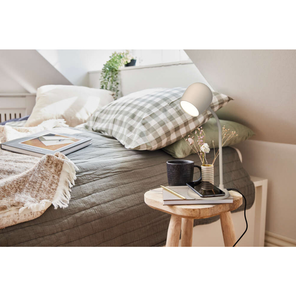 Kreafunk Ellie lampe med højtaler og oplader