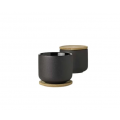 Stelton Theo tekande 1,2 l. sort og Theo kop med coaster 4 stk samt Stelton brødpose