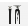 Grand Cru Barware - Oplukker og Proptrækker sort/stål